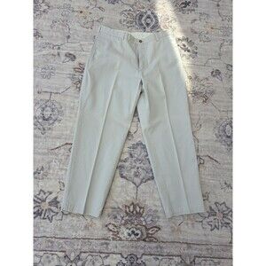#333 VTG LL Bean Men's Beige Double L Chinos 36x29 Classic Fit Khakis Cotton